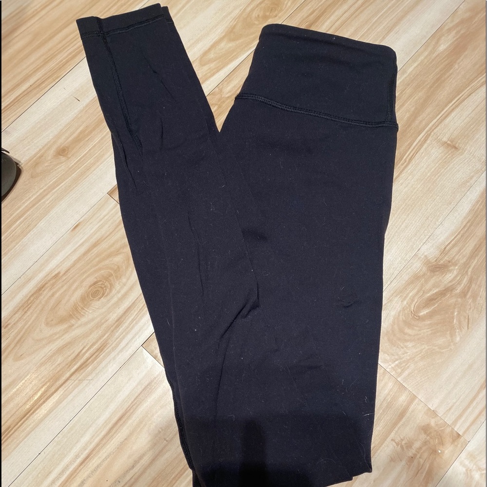 Black Lululemon Wunder Unders (full length)